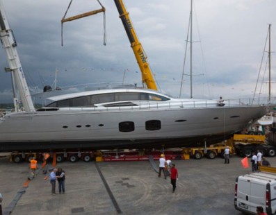 Pershing launched its third pershing 108 foot maxi yacht