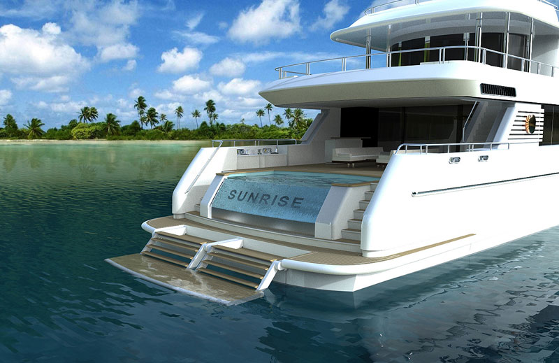 Yachts middle east - Sunrise yacht 50m - exterior