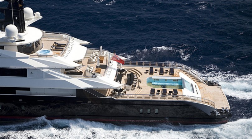 Oceanco’s magnificent 269-foot Alfa Nero is optimized for the outdoor lifestyle