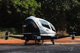 Ehang’s autonomous helicopter promises to fly you anywhere, no pilot required
