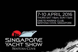 أسبوع واحد فقط من معرض سنغافورة لليخوت لعام 2016!