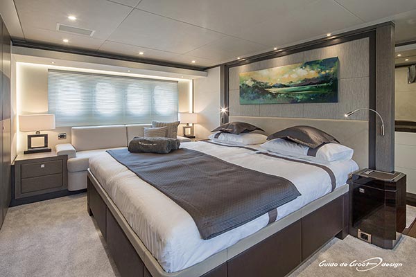Yachts Middle East - Guido de Groot - Grey Falcon bedroom