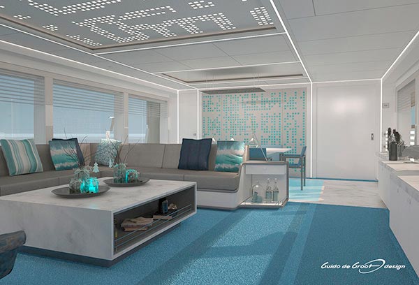 Yachts Middle East - Guido de Groot - Serenitas Living room Design