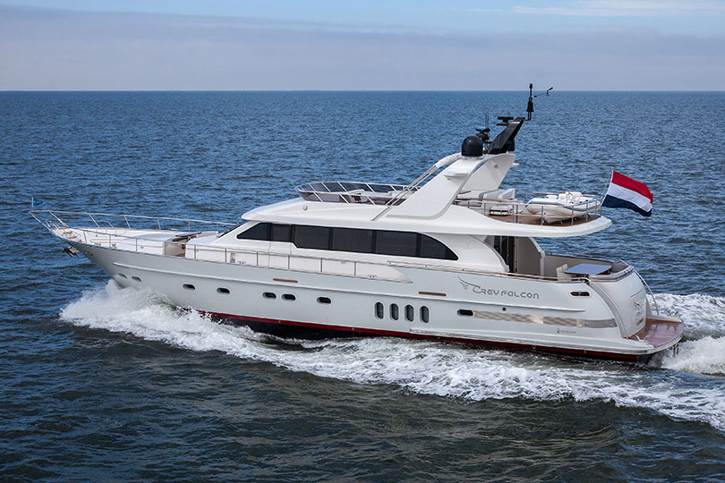 Yachts Middle East - Van der Valk - Flybridge - Grey Falcon