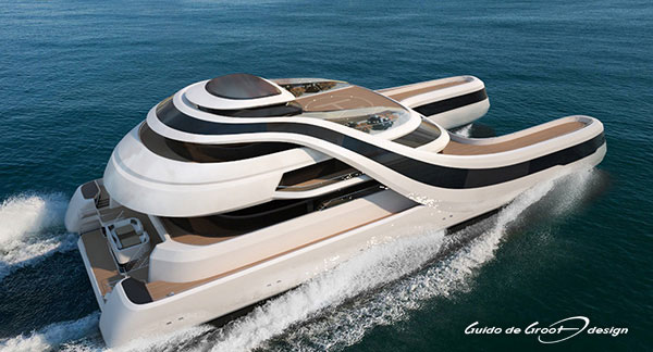 Yachts Middle East - Guido de Groot designs yacht Rén